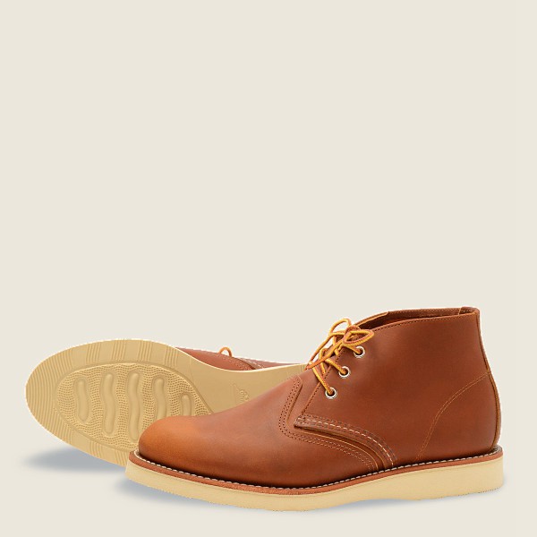 Red Wing Heritage Sko Work - Chukka-Iginal Læder - Brune - Herre 0789-JAODV